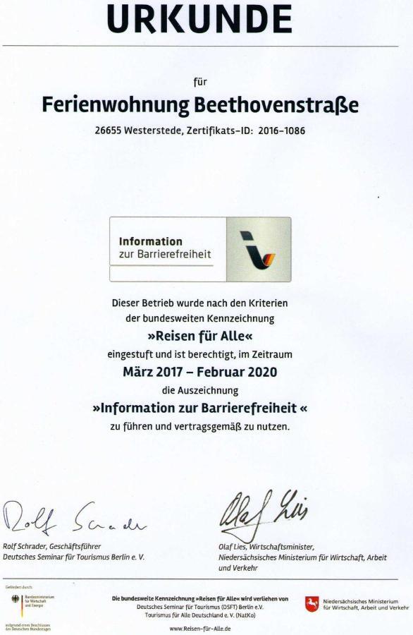 Ferienwohnung_Beethovenstrasse 韦斯特施泰德 外观 照片